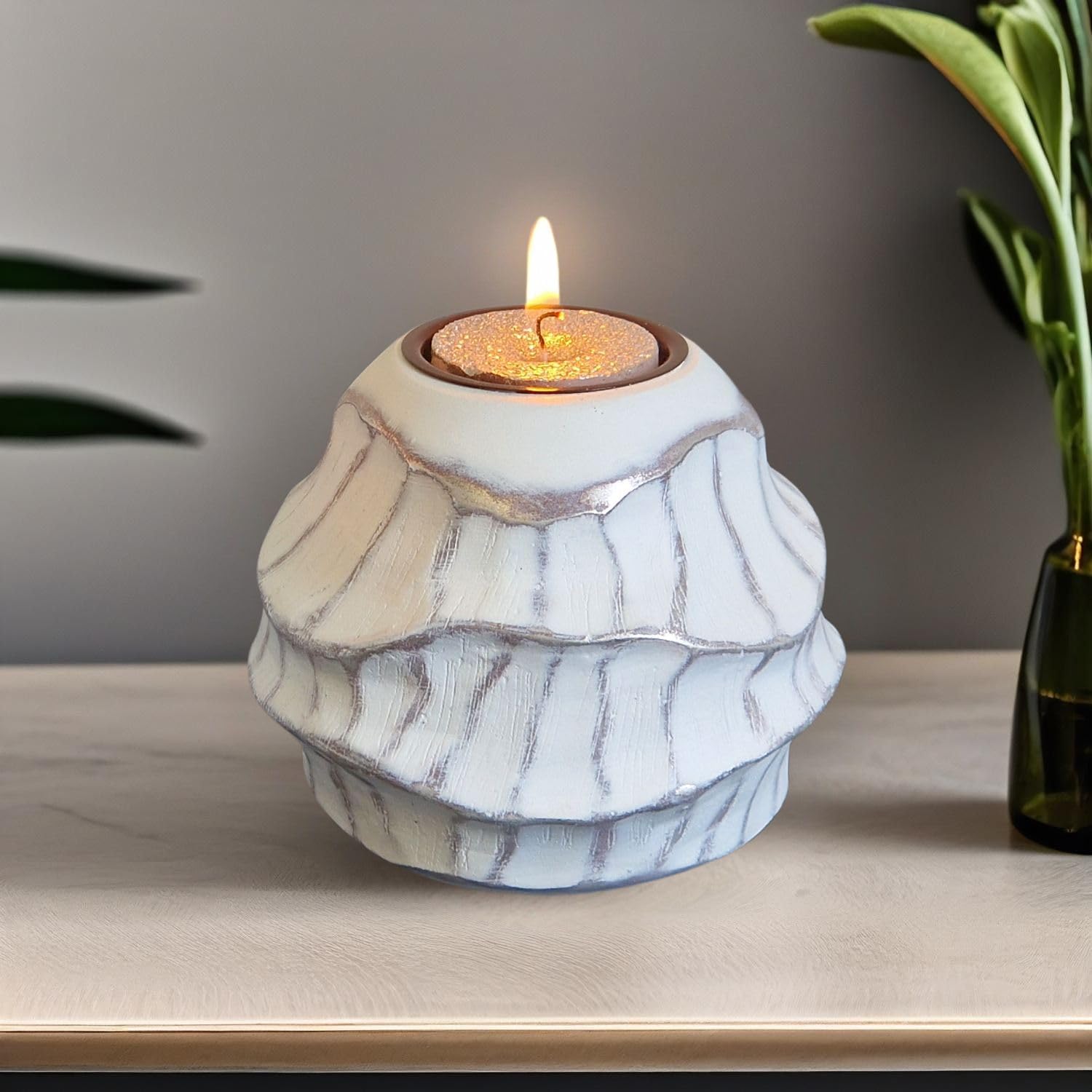 Kabisphere portavelas decorativo para mesa y hogar – 46% descuento Amazon España