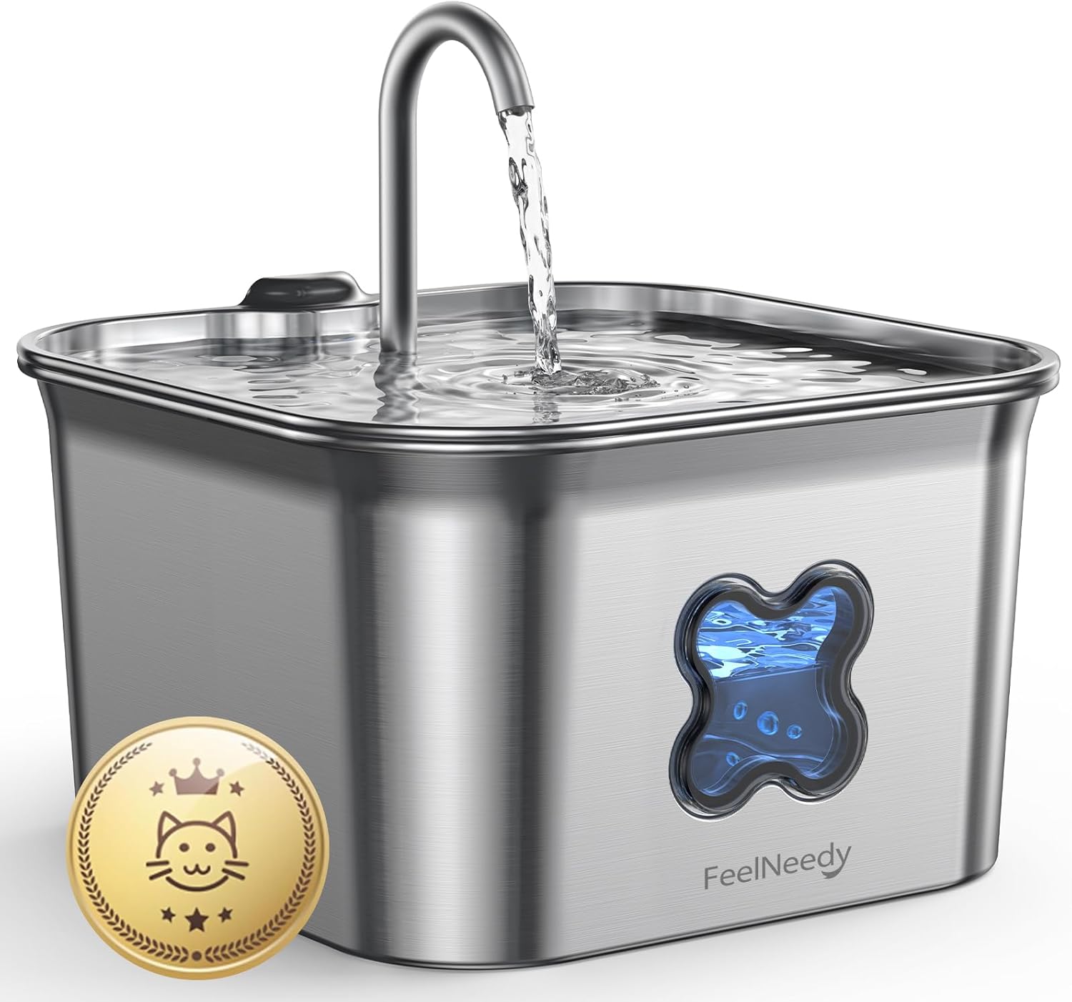 FEELNEEDY fuente de agua para gatos de acero inoxidable – 43% descuento Amazon España